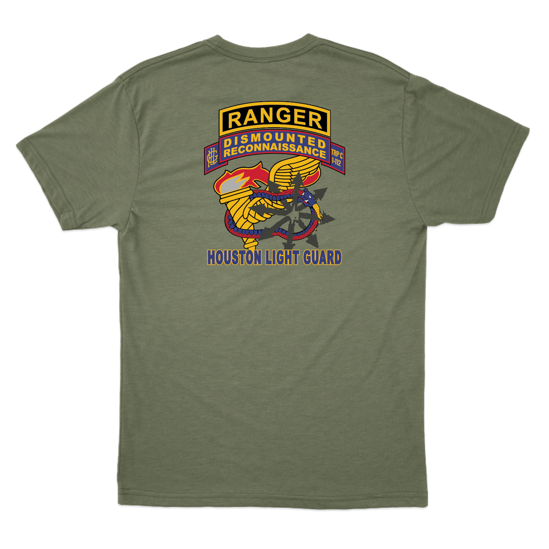 C (DRT), 1-112th CAV (RSTA) “Houston Light Guard” Tabbed T-Shirts