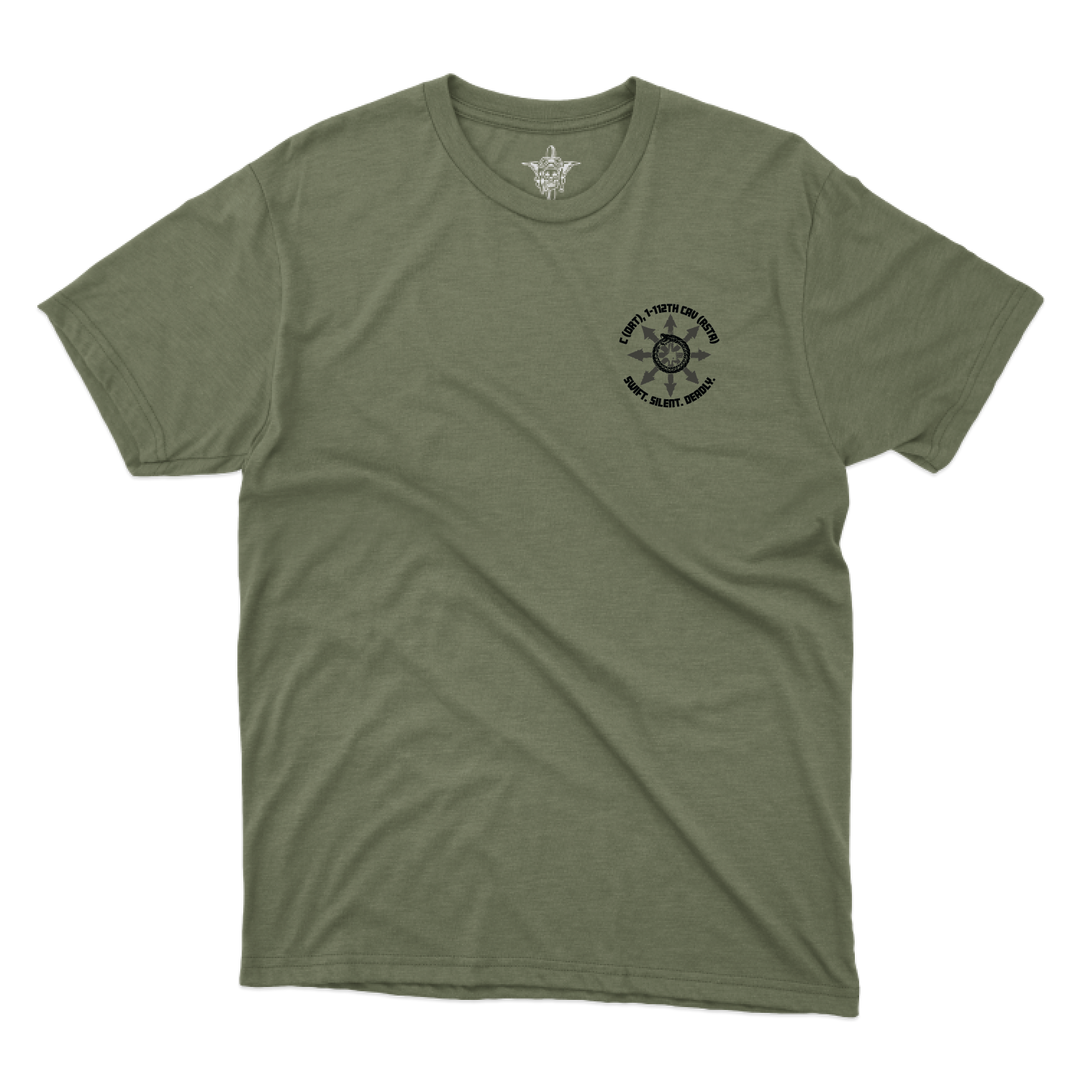 C (DRT), 1-112th CAV (RSTA) “Houston Light Guard” Tabbed T-Shirts