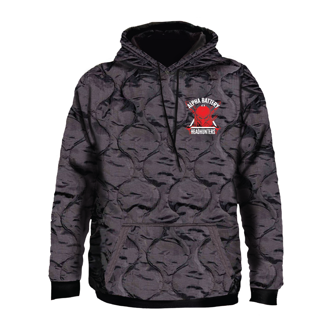 A BTRY, 1-623rd Field Artillery Regiment Woobie Hoodie Embroidery