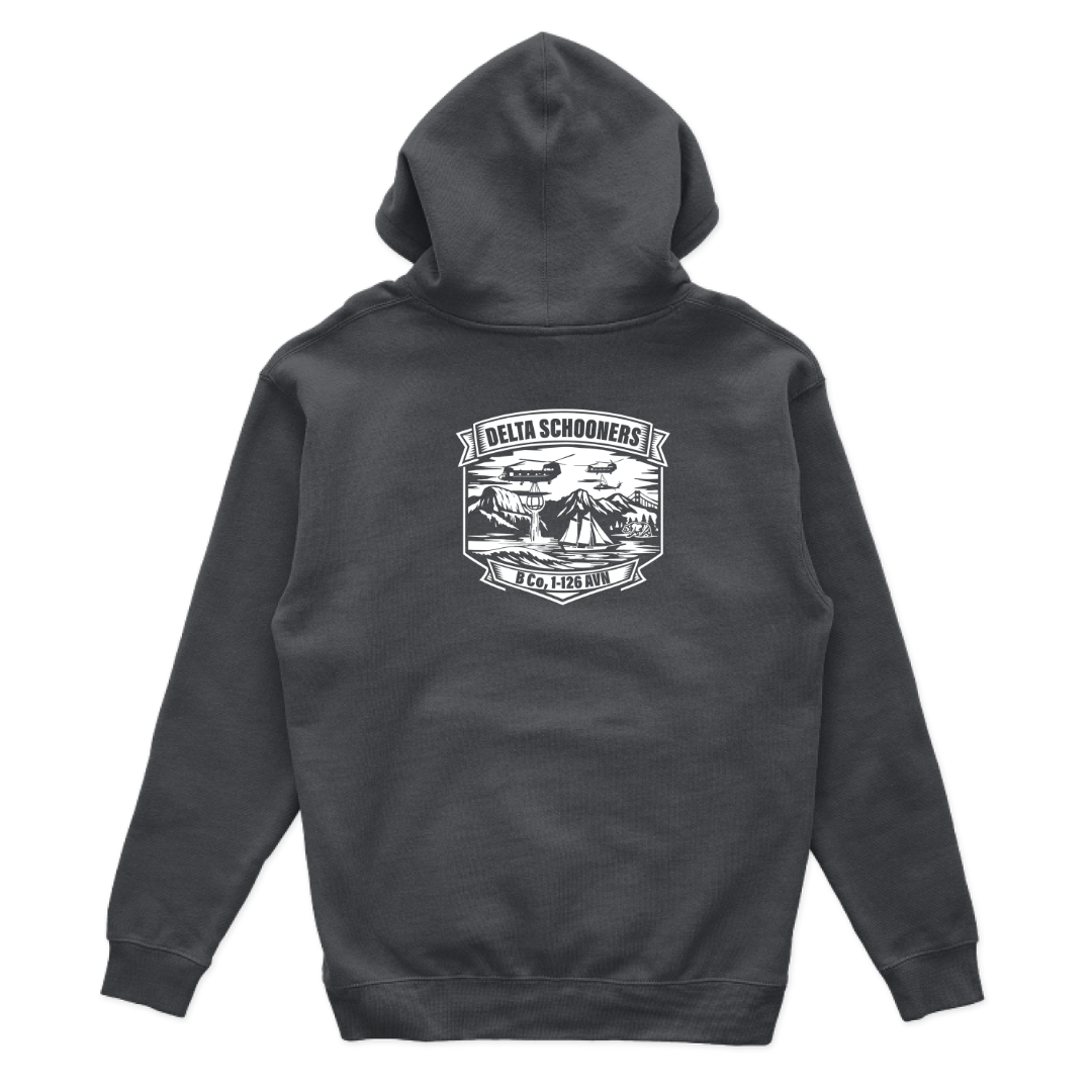 B Co, 1-126 AVN "Delta Schooners" Subdued Hoodies
