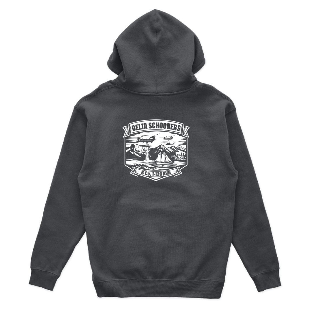 B Co, 1-126 AVN "Delta Schooners" V2 Subdued Hoodies