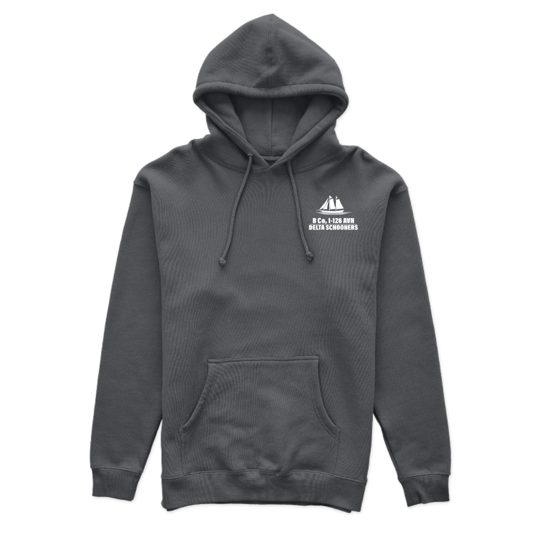 B Co, 1-126 AVN "Delta Schooners" V2 Subdued Hoodies