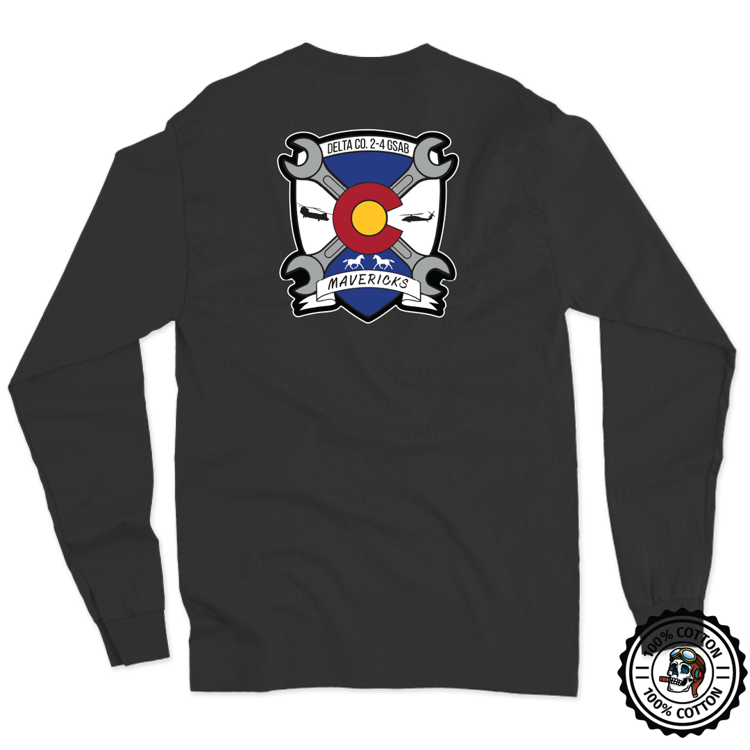 D Co, 2-4 "Mavericks" Horse Plt Long Sleeve T-Shirt