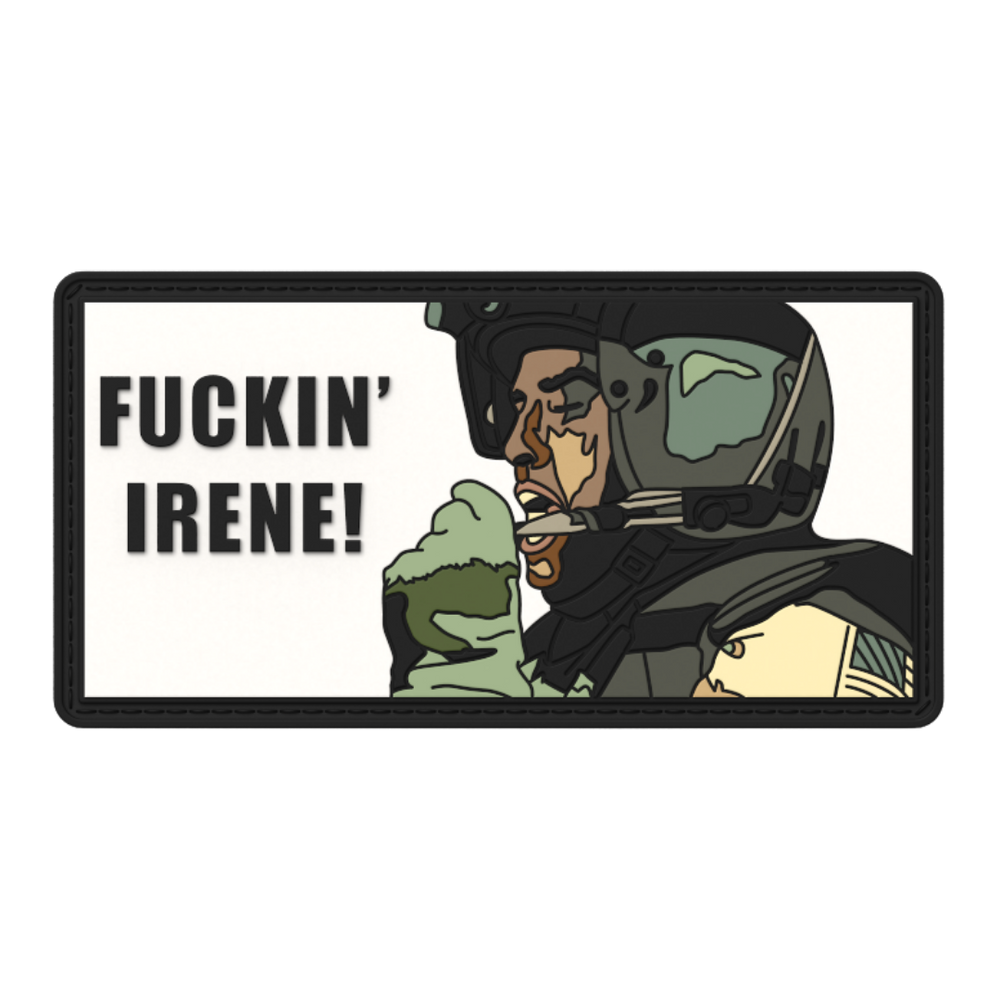 Blackhawk Down character Irene PVC patch