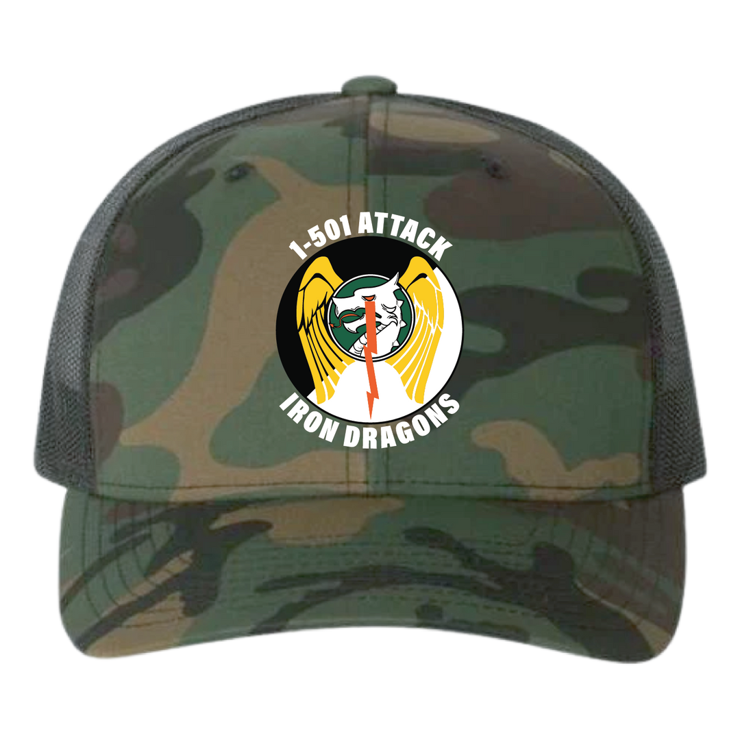 1-501 AB "Iron Dragons" Embroidered Hats