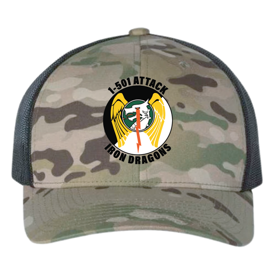 1-501 AB "Iron Dragons" Embroidered Hats