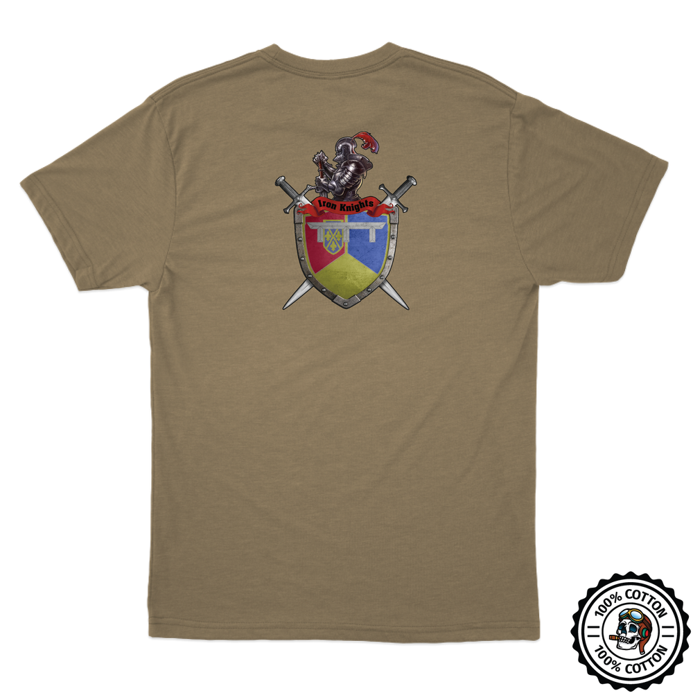 1-66 AR BN, 3ABCT, 4ID "Iron Knights" Tan 499 T-Shirt