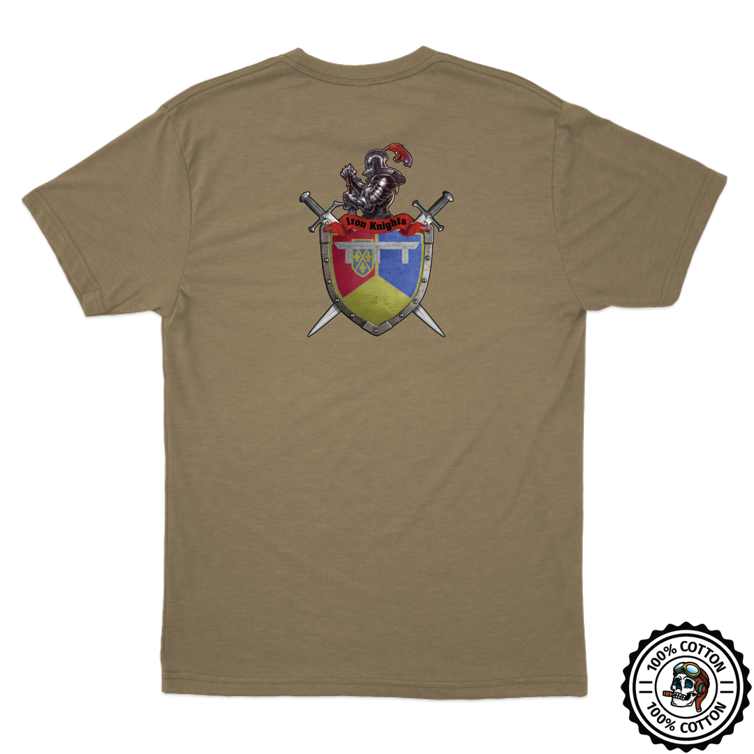 1-66 AR BN, 3ABCT, 4ID "Iron Knights" Tan 499 T-Shirt