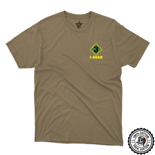 1-66 AR BN, 3ABCT, 4ID "Iron Knights" Tan 499 T-Shirt