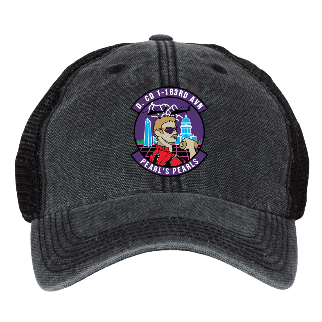 D Co, 1-183rd AHB Pearl's Pearls Embroidered Hats