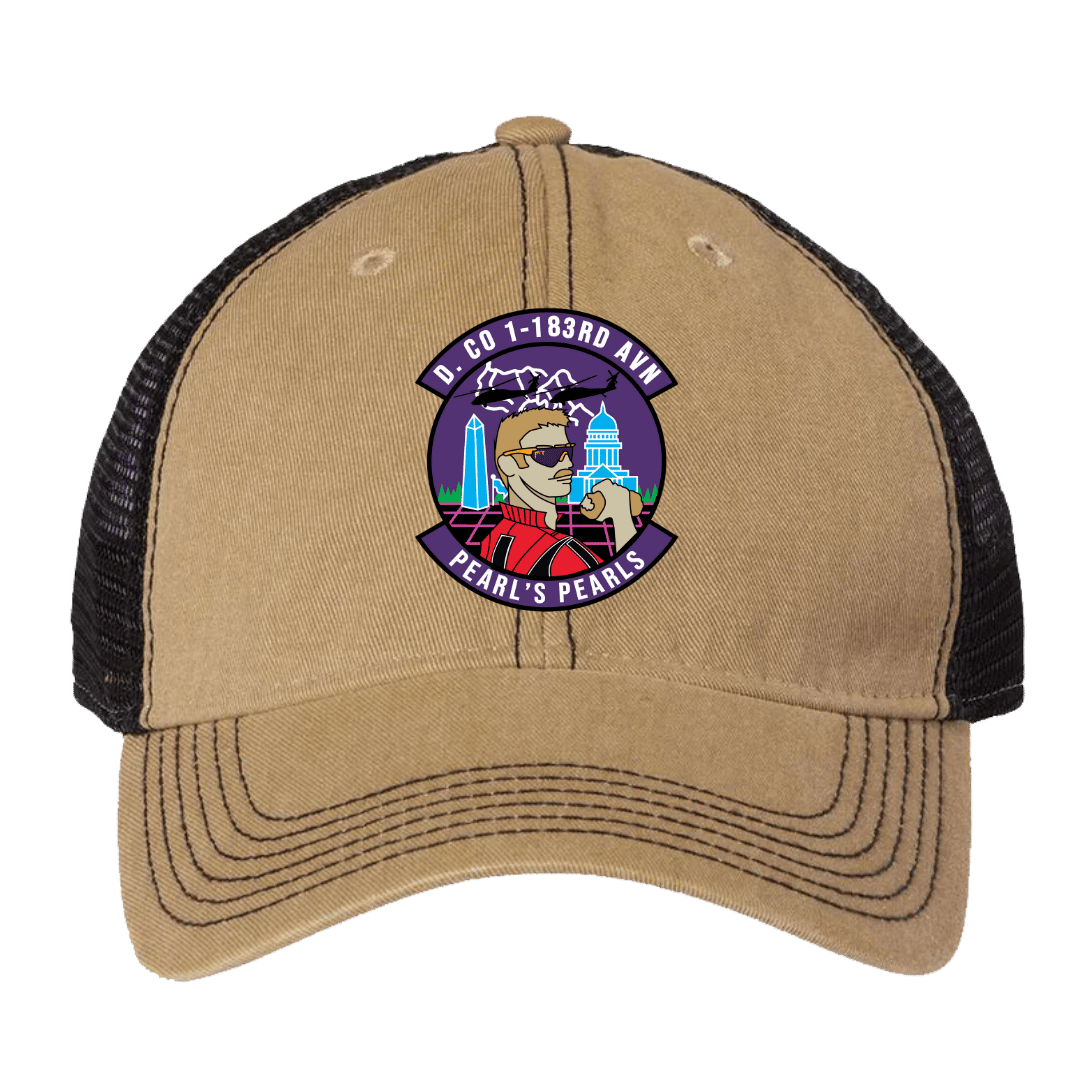D Co, 1-183rd AHB Pearl's Pearls Embroidered Hats