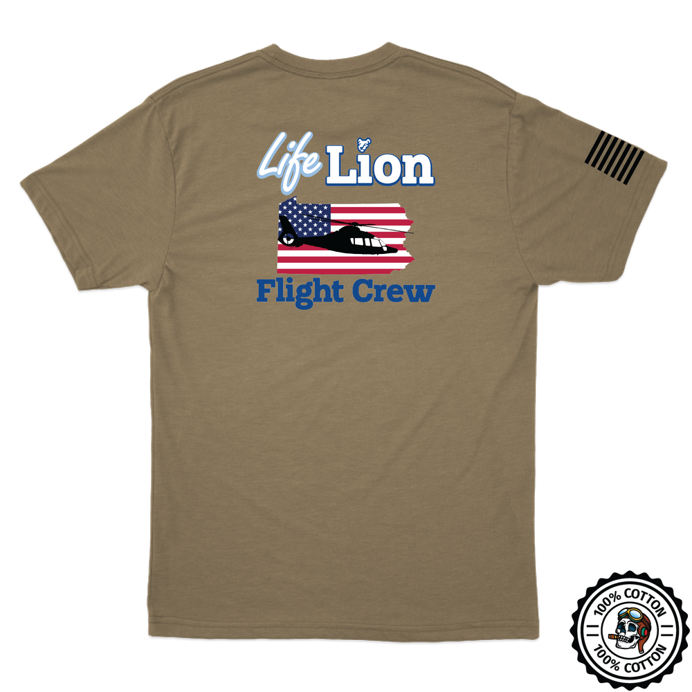 Life Lion Critical Care Transport Tan 499 T-Shirt