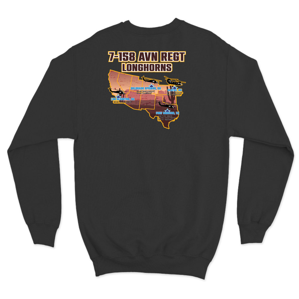 7-158 GSAB "Longhorns" Crewneck Sweatshirt