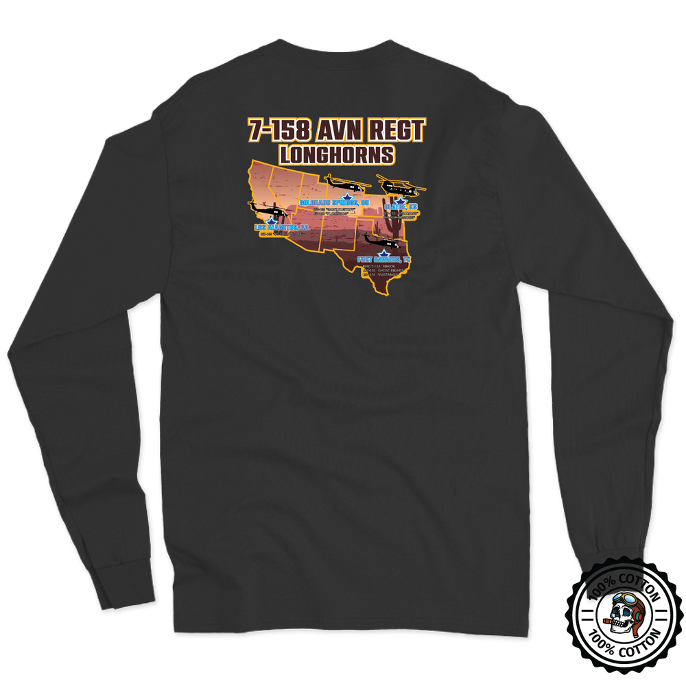 7-158 GSAB "Longhorns" Long Sleeve T-Shirt