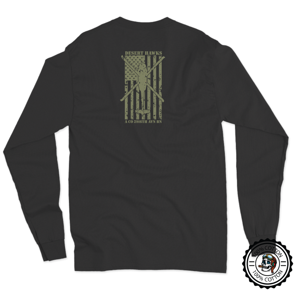 A Co, 2916 AVN "Desert Hawks" Long Sleeve T-Shirt