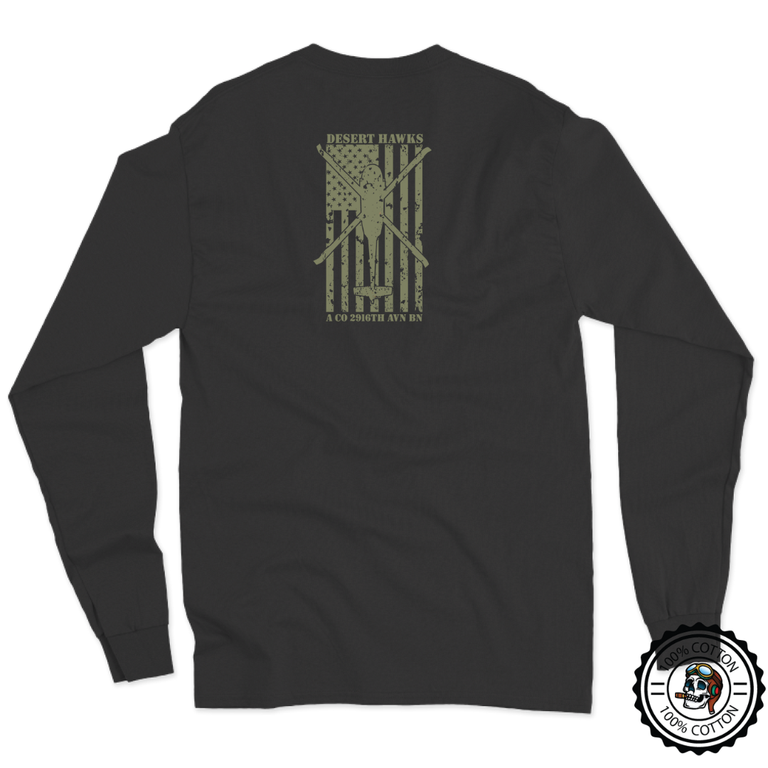 A Co, 2916 AVN "Desert Hawks" Long Sleeve T-Shirt