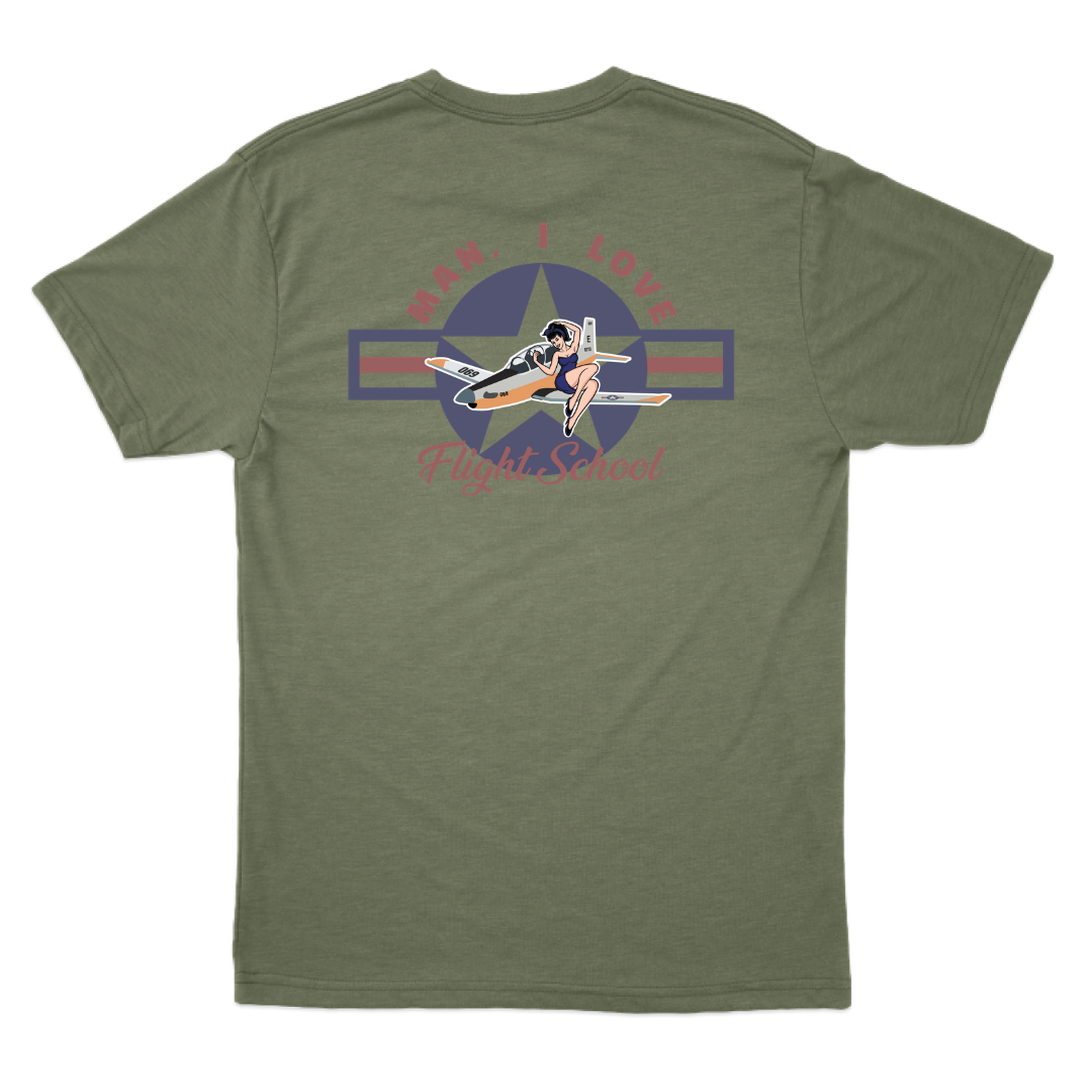 Man I Love Flight School T-6 T-Shirt