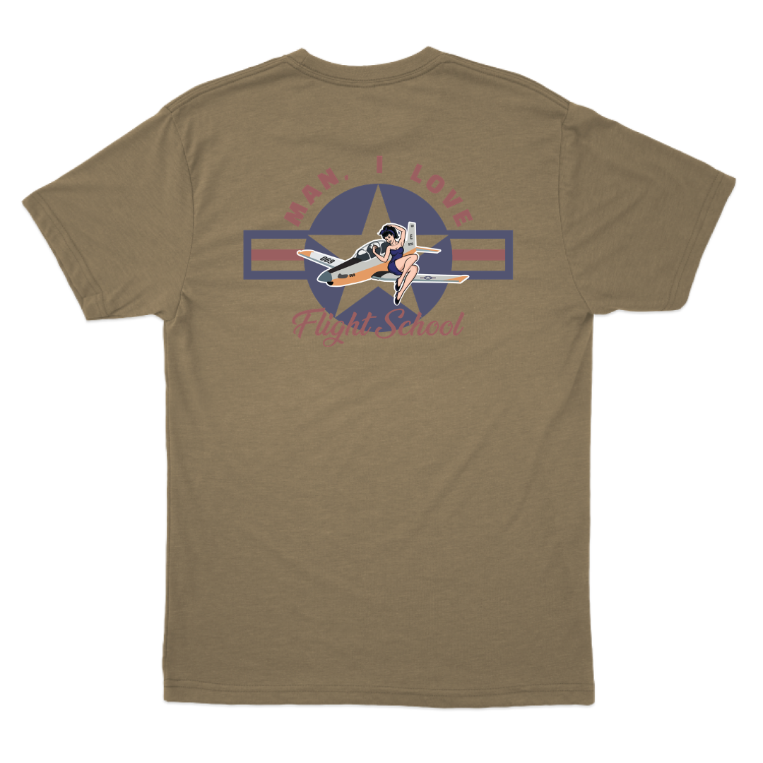 Man I Love Flight School T-6 T-Shirt