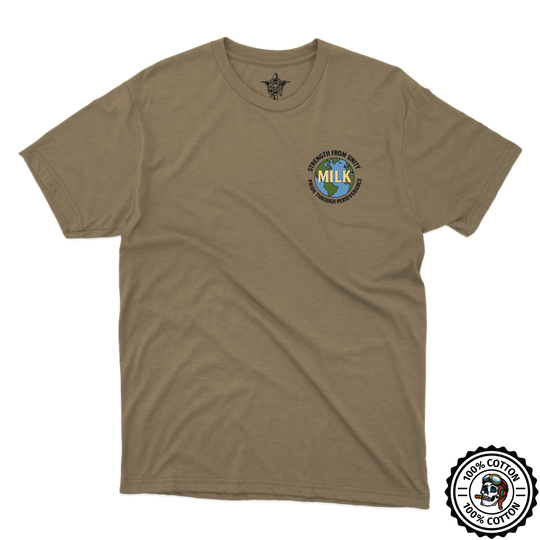 Virginia Tech MILK Battalion V2 Tan T-Shirt