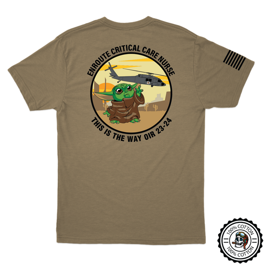 C Co, 3-126 AVN "Mando MEDEVAC" V2 Tan 499 T-Shirt