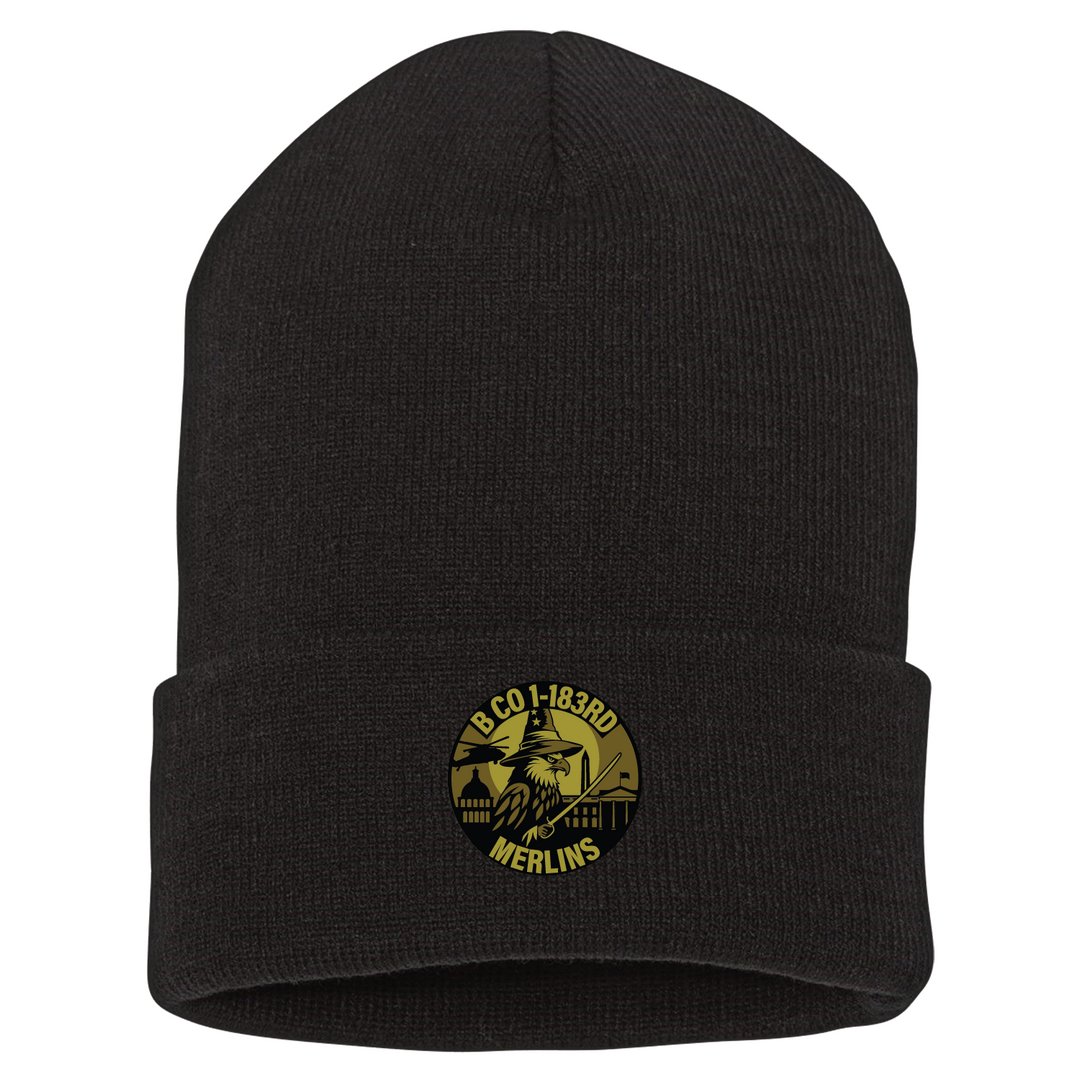 B Co, 1-183 AHB "Merlins" Beanies