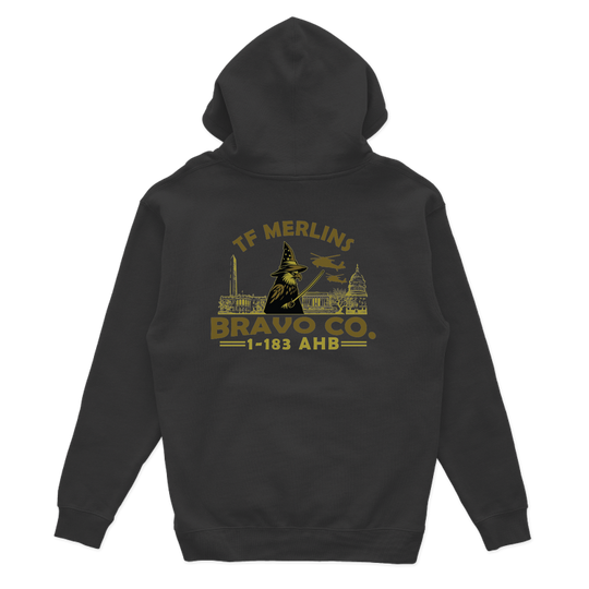 B Co, 1-183 AHB "Merlins" V1 Hoodies