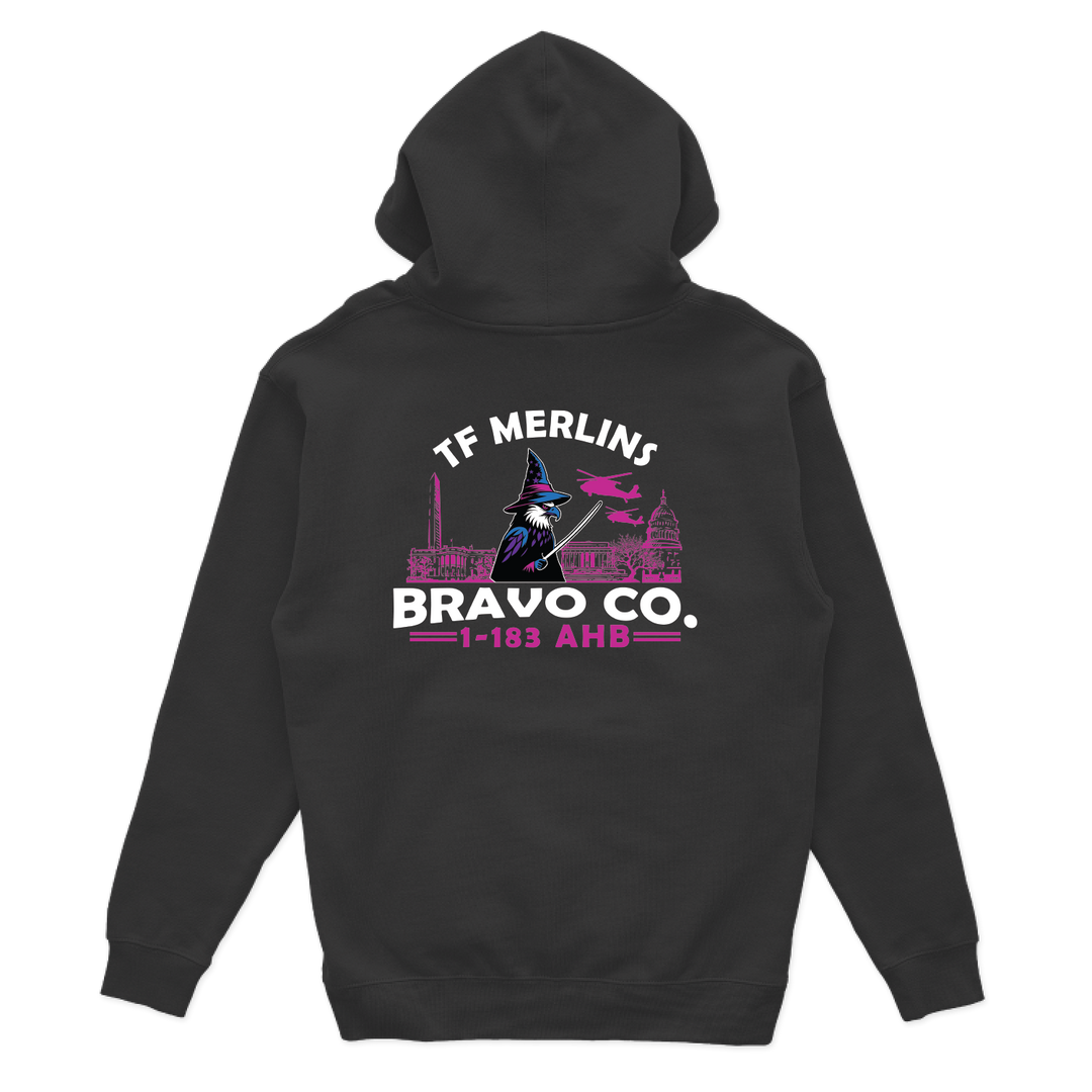 B Co, 1-183 AHB "Merlins" V2 Hoodies