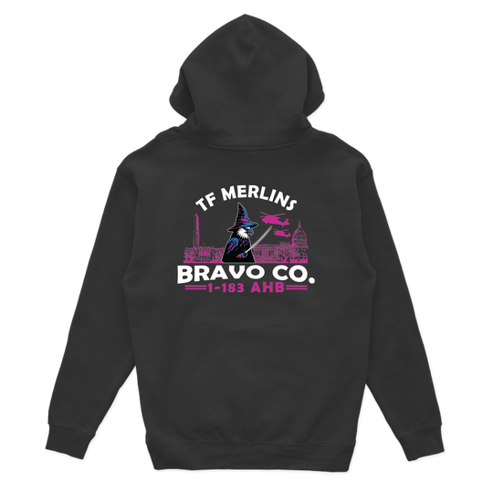 B Co, 1-183 AHB "Merlins" V2 Hoodies