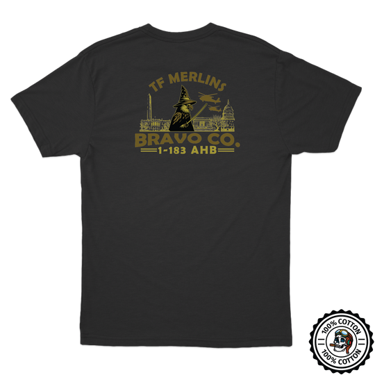 B Co, 1-183 AHB "Merlins" V1 T-Shirts