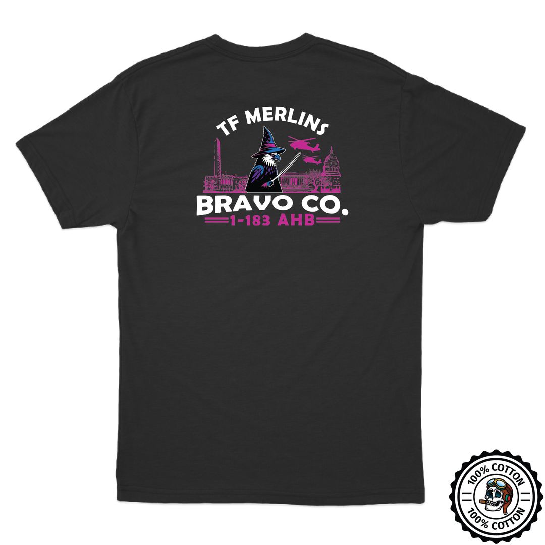 B Co, 1-183 AHB "Merlins" V2 T-Shirts