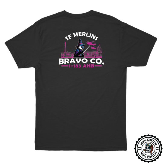 B Co, 1-183 AHB "Merlins" V2 T-Shirts