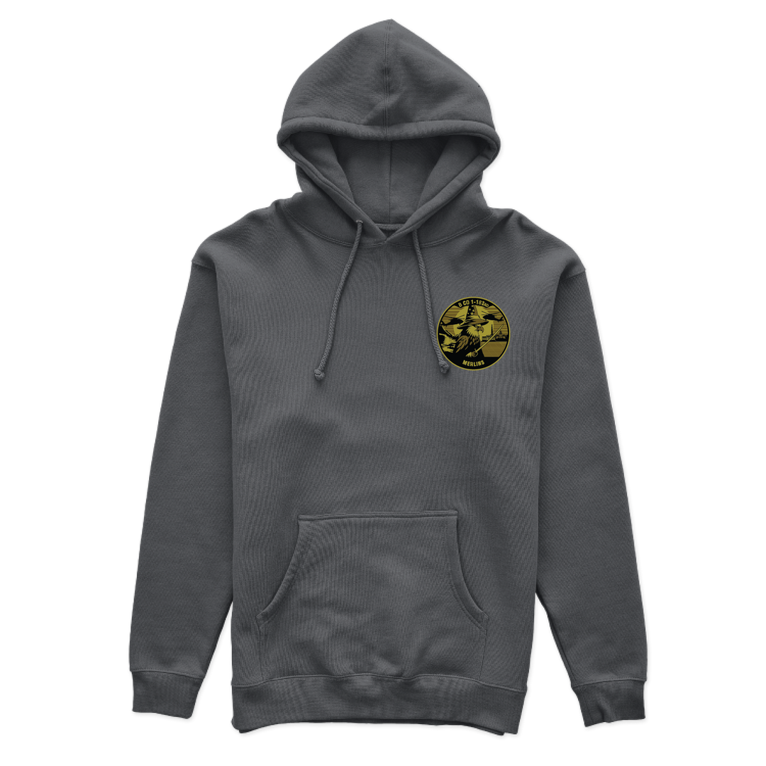 B Co, 1-183 AHB "Merlins" V1 Hoodies