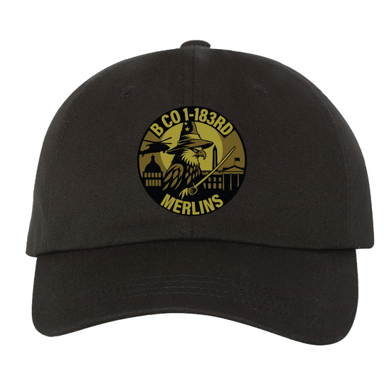 B Co, 1-183 AHB "Merlins" Embroidered Hats