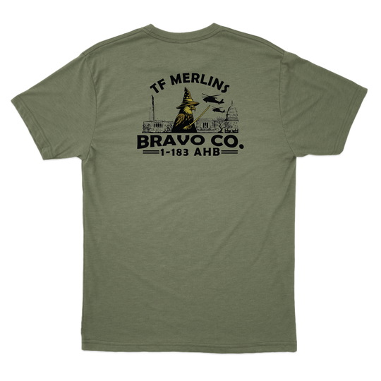B Co, 1-183 AHB "Merlins" V1 T-Shirts