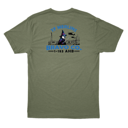 B Co, 1-183 AHB "Merlins" V2 T-Shirts