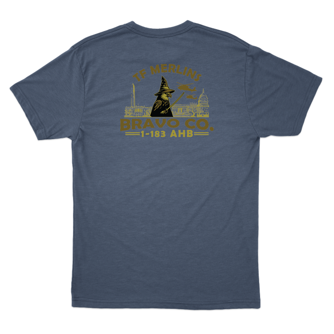 B Co, 1-183 AHB "Merlins" V1 T-Shirts
