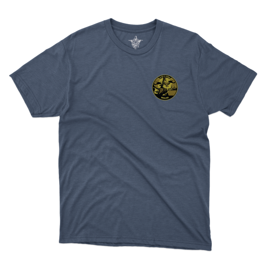 B Co, 1-183 AHB "Merlins" V1 T-Shirts