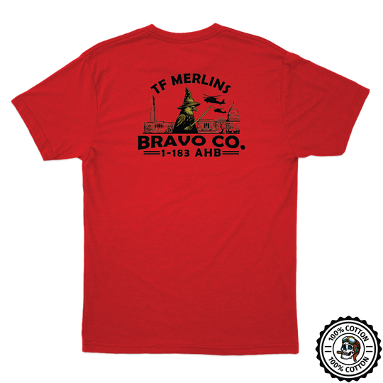 B Co, 1-183 AHB "Merlins" V1 T-Shirts