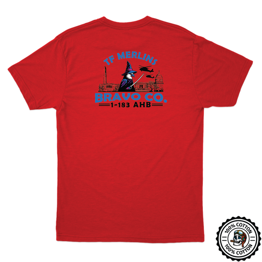 B Co, 1-183 AHB "Merlins" V2 T-Shirts