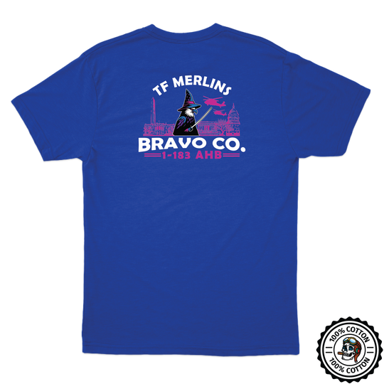 B Co, 1-183 AHB "Merlins" V2 T-Shirts
