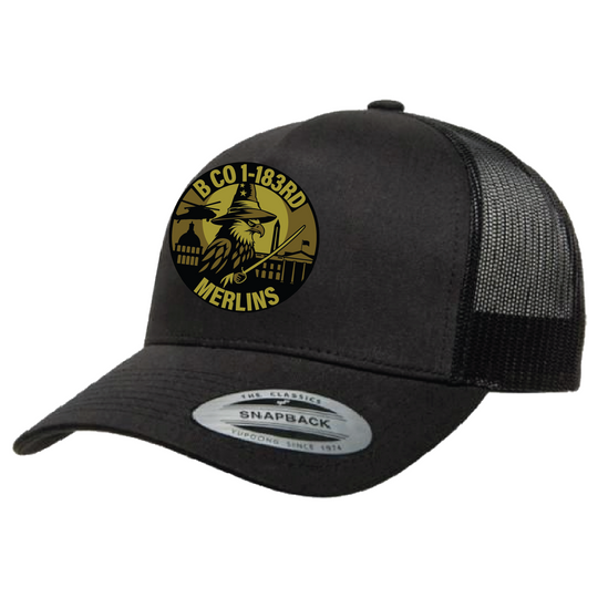 B Co, 1-183 AHB "Merlins" Embroidered Hats