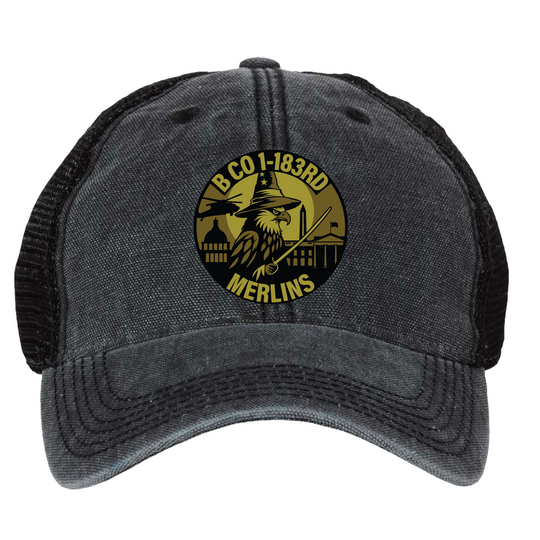 B Co, 1-183 AHB "Merlins" Embroidered Hats