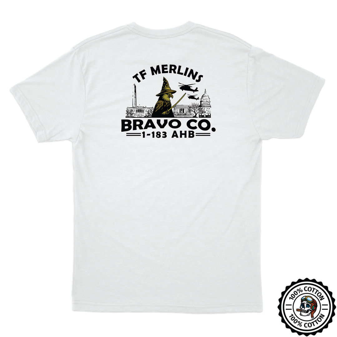 B Co, 1-183 AHB "Merlins" V1 T-Shirts