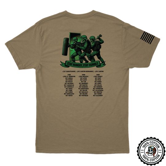 Norwich University Corps of Cadets 3rd PLT, D Co Tan 499 T-Shirt