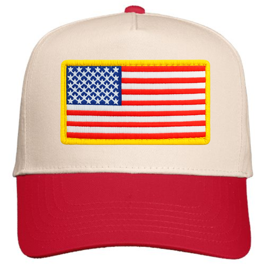 Old Glory Five-Panel Twill Cap