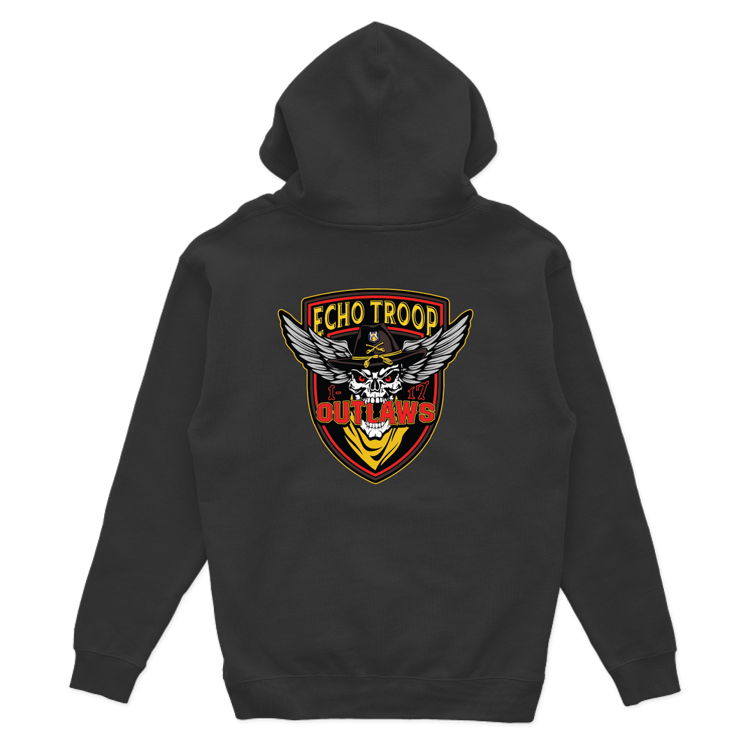 E Troop, 1-17 ACS "Outlaws" Hoodies