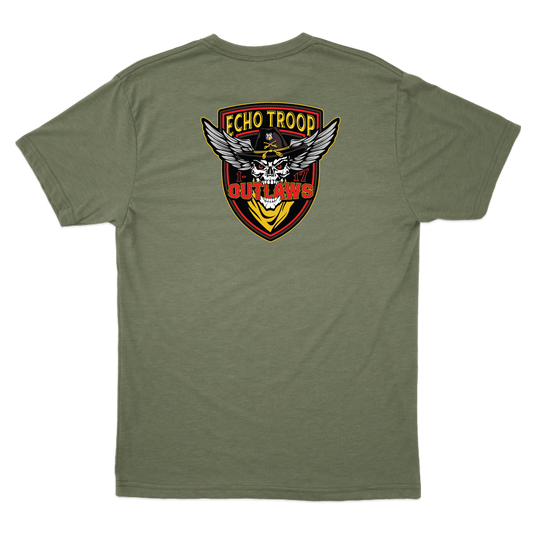 E Troop, 1-17 ACS "Outlaws" T-Shirts