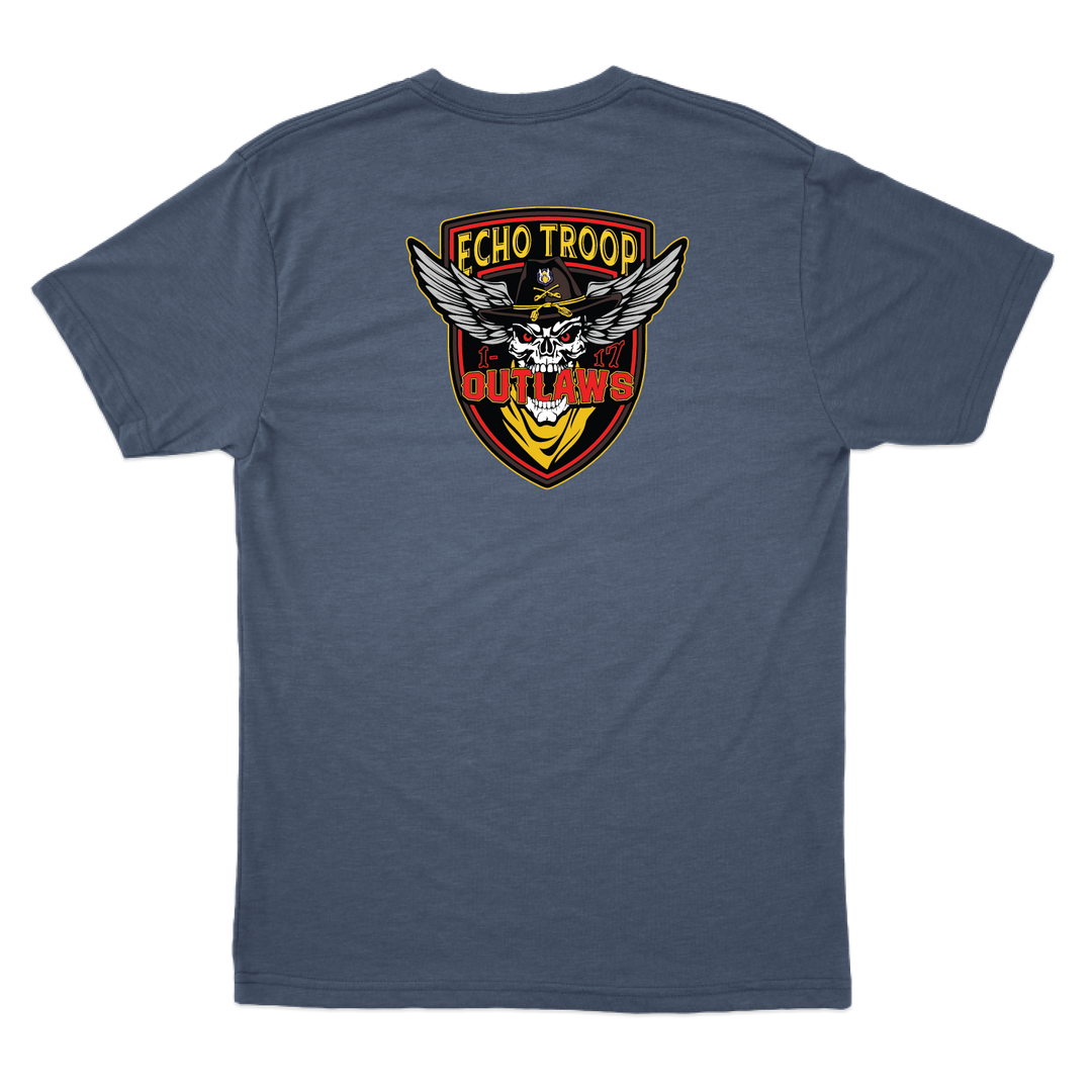 E Troop, 1-17 ACS "Outlaws" T-Shirts