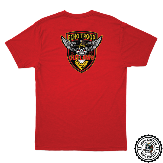 E Troop, 1-17 ACS "Outlaws" T-Shirts