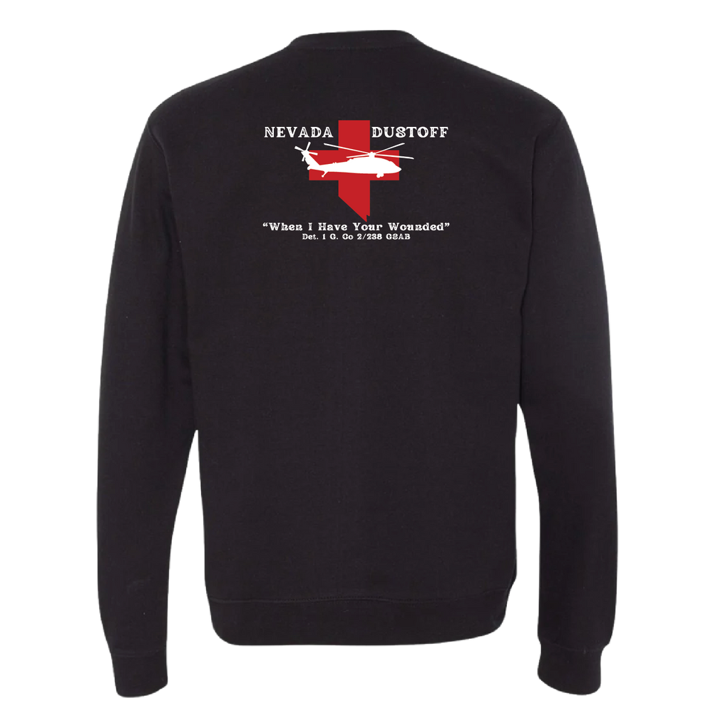 Det 1, G Co, 2-238 GSAB "Wolfpack Dustoff" Crewneck Sweatshirt